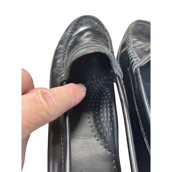 G.H. Bass Weejuns Whitney Womans Black Leathe Slip loafer Sz 8.5M SKU 9528 - Picture 11 of 16